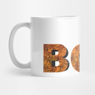 Scary 3D letters "Boo" Mug